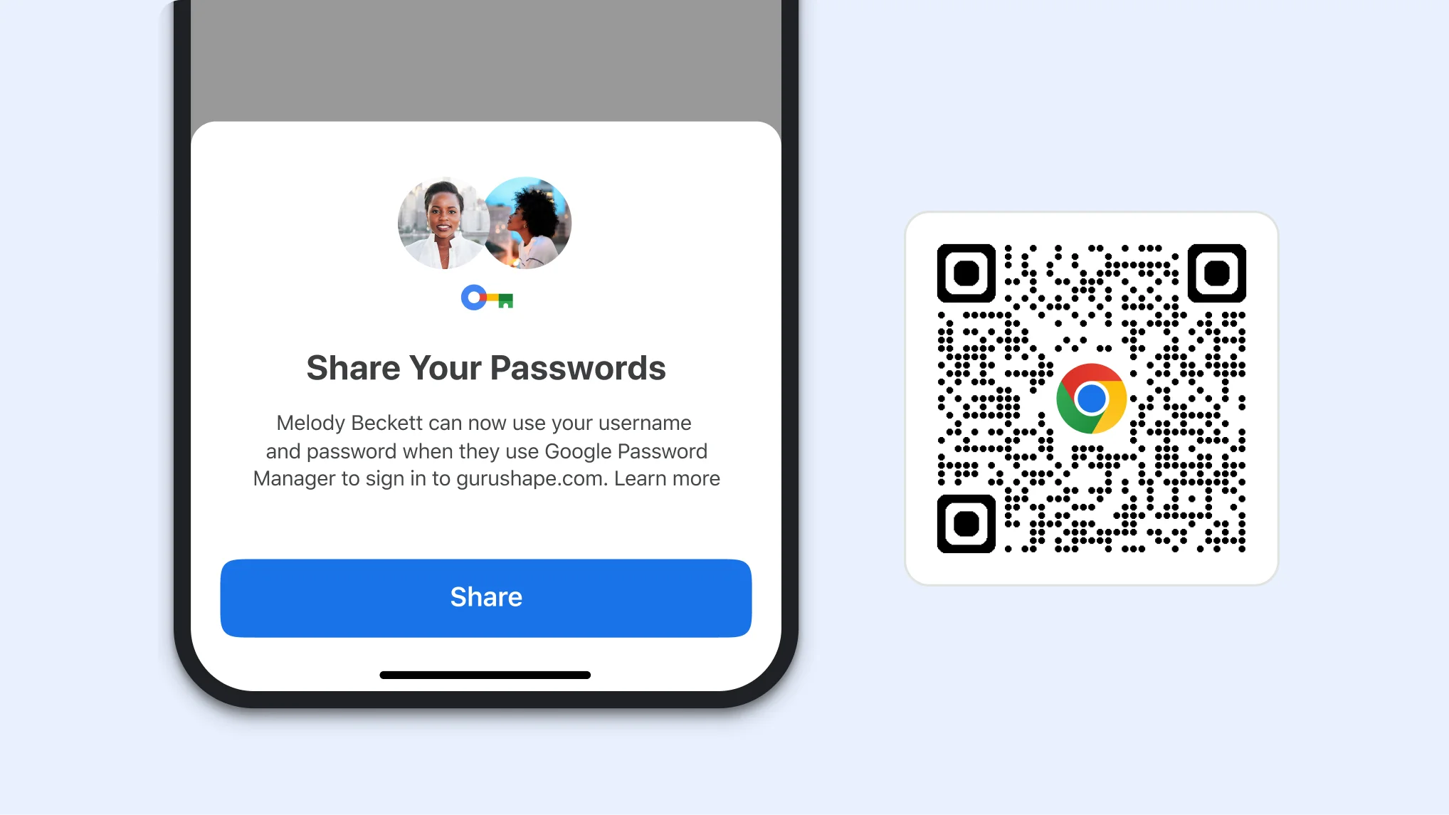 Google Password, Google Chrome update