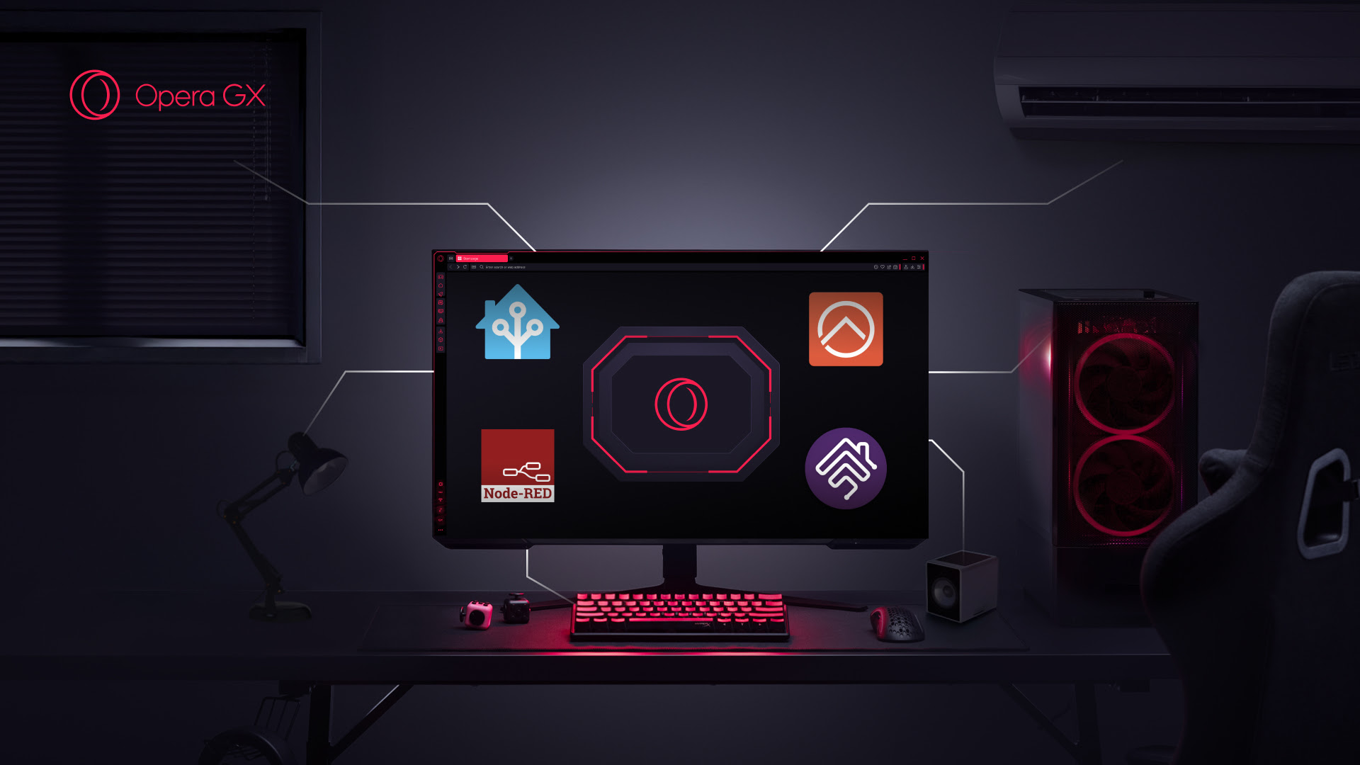 casa inteligente, opera