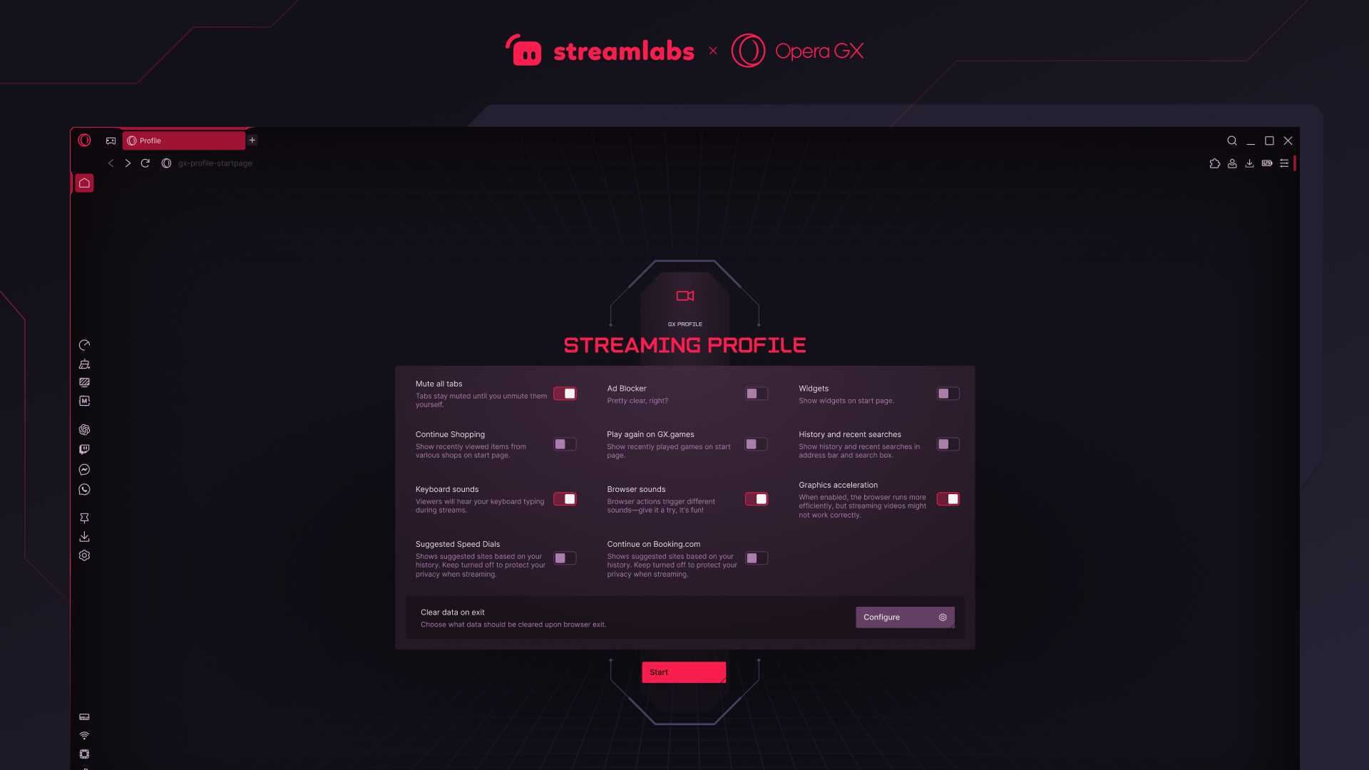 perfil de streaming