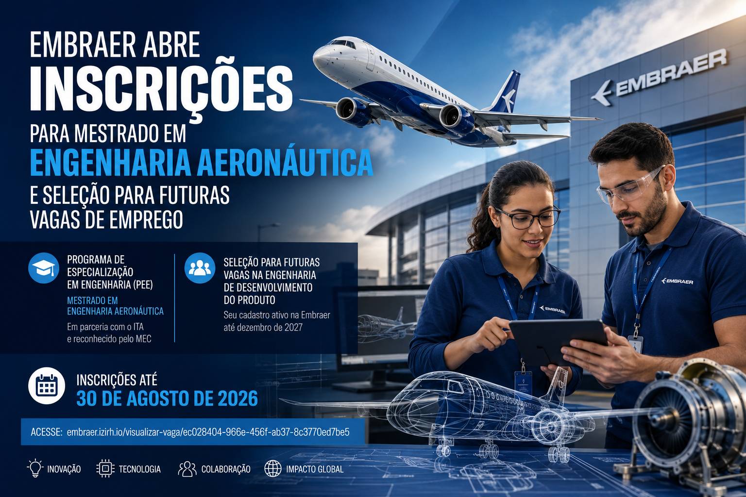 embraer, mestrado