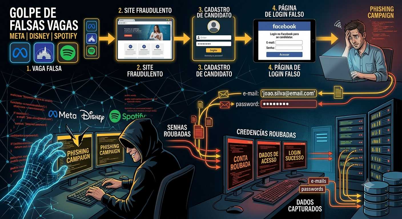 falsa vaga de emprego